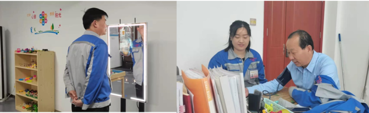 大家體驗了智能血壓計、魔鏡等儀器設(shè)備 大家體驗了智能血壓計、魔鏡等儀器設(shè)備